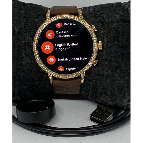 Fossil Gen 4 Authentic Digital Dial Smart Watch Custom Band FTW6011 LT432 - Picture 1 of 12